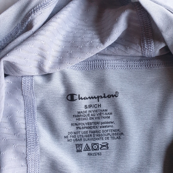 Champion Women's Base Layer Long Sleeve Grey Double Dry Active Top Sz Sm - Picture 4 of 14
